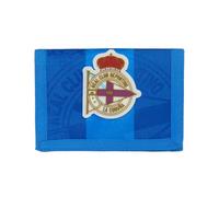 Safta Real Deportivo DE LA CORUÑA - Cartera Billetera con Cabecera, Cartera Billetera, Monedero, Cómoda y Versátil, Calidad y Resistencia, 12.5x9.5 cm, Color Azul