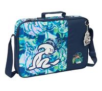 Safta M385 612507385, EL NIÑO Kook-Cartera Extraescolares, Maletín Portatodo, Bandolera, Cómoda y Versátil, Calidad y Resistencia, 38x6x28 cm, Color Unisex niños, Azul Marino, M