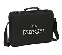 Cartera Extraescolares Kappa Black 38 x 28 x 6 cm.