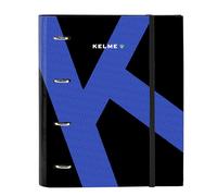 Safta-M666A Kelme Royal-Carpeta 4 Anillas de 35 cm con 100 Hojas A4, Ideal para Niños de Diferentes Edades, Cómoda y Versátil, Calidad y Resistencia, 27x3.5x32 cm, Color Negro, Estándar (512403666)
