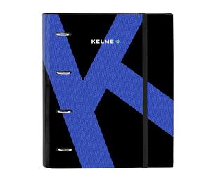 Safta-M666A Kelme Royal-Carpeta 4 Anillas de 35 cm con 100 Hojas A4, Ideal para Niños de Diferentes Edades, Cómoda y Versátil, Calidad y Resistencia, 27x3.5x32 cm, Color Negro, Estándar (512403666)