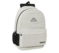 Safta M758, Kappa-Mochila Escolar Infantil, Ideal Diferentes Edades, Cómoda y Versátil, Calidad y Resistencia, 30x14x46 cm, Color Gris Unisex niños, Estándar