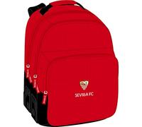 Safta M773 SEVILLA FC - Mochila Escolar Infantil, Ideal para Niños de Diferentes Edades, Cómoda y Versátil, Calidad y Resistencia, 32x15x42, Unisex niños, Rojo/Negro, Estándar