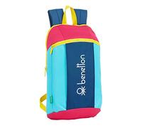 Safta M821, Mochila Unisex Niños, Amarillo/azul/rosa/turquesa, M