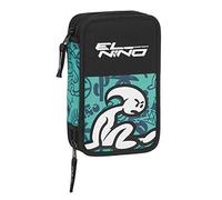 Safta M854, Estuche Unisex Niños, Verde/negro, M