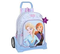 Safta M860b, Frozen Mochila Escolar 180 Espalda Ergonómica Con Carro Evolution Ideal Para Niños, De D Unisex Lila, Estándar