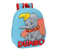 Safta M890 Mochila con Diseño 3D Adaptable a Carro, Niños, Azul Claro/Rojo, 270x100x320 mm