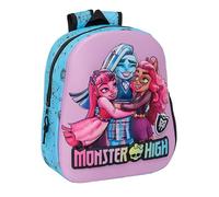 Safta M890a PRINCESAS DISNEY - Mochila Escolar, con Diseño 3D, Adaptable a Carro, Ideal para Niños de Diferentes Edades, Cómoda y Versátil, Calidad y Resistencia, 27x10x33 Unisex niños (Pack de 1)