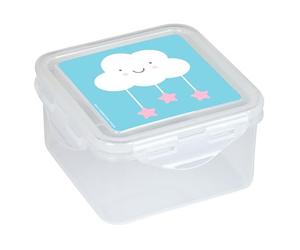 Safta M916 Preescolar Nube-Fiambrera, Portatodo, Porta Comida, Calidad y Máxima Resistencia, Recreo, 13x13x7.5, Color Azul Pastel, Unisex niños, Estándar