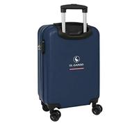 Safta | Maleta de Cabina 20″ El Ganso Classic, Rígida ABS+PC Azul Marino, 4 Ruedas Dobles 360°, Candado de Seguridad, Interior Forrado con Separador y Bolsillo de Red, Medidas 34,5x20x55 cm