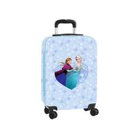 Safta | Maleta de Cabina 20″ Frozen Disney, Rígida ABS+PC, 4 Ruedas Dobles 360° Giratorias, Candado de Seguridad, Interior Forrado con Separador y Bolsillo de Red, Medidas 34,5x20x55 cm