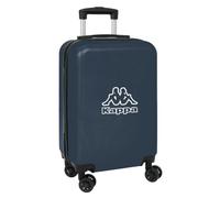 Safta | Maleta de Cabina 20″ Kappa Dark Navy, Carcasa Rígida ABS+PC, 4 Ruedas Dobles 360º, Candado de Seguridad, Interior Forrado con Bolsillo de Red y Separador, Medidas 34,5x20x55 cm