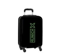 Safta - Maleta de Cabina 20″ Munich Caviar, ABS + PC Resistente, 4 Ruedas Giratorias 360º, Candado de Seguridad, Interior Forrado con Separador y Bolsillo de Red, Medidas 34,5x20x55 cm