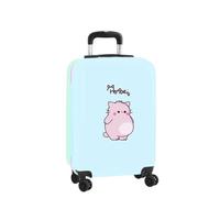 Safta | Maleta de Cabina 20″ Pembe The Pink Cat, ABS + PC Resistente, 4 Ruedas Dobles 360º, Candado de Seguridad, Interior Forrado con Separador y Bolsillo de Red, Medidas 34,5x20x55 cm