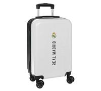 Safta | Maleta de Cabina 20″ Real Madrid 1ª Equipación 24/25, Carcasa Rígida ABS+PC, 4 Ruedas Dobles 360°, Candado de Seguridad, Medidas 34,5x20x55 cm