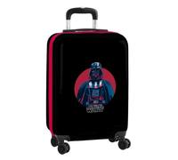 Safta | Maleta de Cabina 20″ Star Wars Digital Escape, Rígida ABS+PC, 4 Ruedas Dobles 360º, Candado Seguridad, Interior Forrado con Separador y Bolsillo Red, Medidas 34,5x20x55 cm