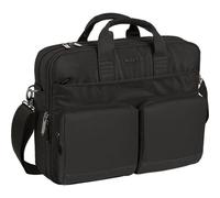 SAFTA | Maletín Portátil 15,6 Pulgadas y Tablet 10,6'' Business Black - Maletín Portátil Compartimentos Acolchados y Conexión USB Exterior, Ideal para Oficina y Viajes