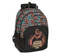 MANDALORIAN & GROGU - Mochila Escolar Infantil, Ideal para Niños de Diferentes Edades, Cómoda y Versátil, Calidad y Resistencia, 32x15x42 cm