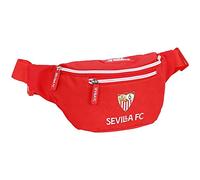 SAFTA, Marsupio con tasca esterna di Sevilla FC, 230 x 90 x 120 mm Unisex-Bambini e ragazzi, Rosso, Estándar