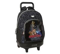 Safta MASTERS OF THE UNIVERSE - Mochila Grande con Ruedas, Compacta, Extraíble, Ideal para Niños de Diferentes Edades, Cómoda y Versátil, Calidad y Resistencia, 33x22x45 cm