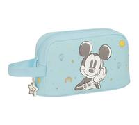 Safta MICKEY MOUSE BABY - Porta Desayunos Térmico, Termo, Portatodo, Calidad y Máxima Resistencia, Porta Comida, Recreo, 21.5x6.5x12 cm, Color Azul claro