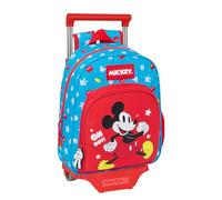Safta Mochila infantil con carro MICKEY MOUSE FANTASTIC 705 28x10x34 cm Azul/Rojo