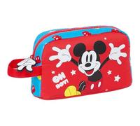 Safta MICKEY MOUSE FANTASTIC - Porta Desayunos Térmico, Termo, Portatodo, Calidad y Máxima Resistencia, Porta Comida, Recreo, 21.5x6.5x12 cm, Color Azul/Rojo