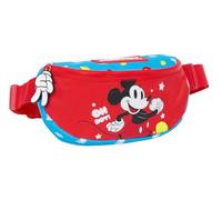 Safta MICKEY MOUSE FANTASTIC - Riñonera Infantil Niño, Ideal para Jóvenes y Niños de Diferentes Edades, Cómoda y Versátil, Calidad y Resistencia, 23x9x14 cm, Color Azul/Rojo