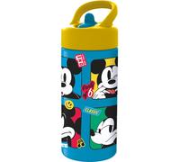 Stor Botella de agua deportiva con pajita y asa incorporada de 410 ml de Mickey Mouse
