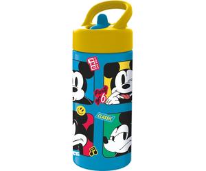 Safta mickey mouse good day botella de 410ml - pvc sin bpa - tapon ant
