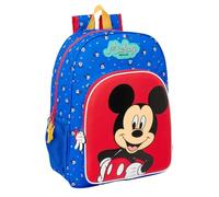Safta Mochila escolar niño MICKEY MOUSE GOOD DAY adaptable a carro 33x14x42 cm