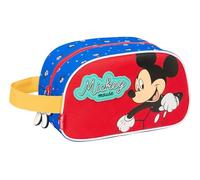 SAFTA Mickey Mouse Good Day - Neceser Escolar Infantil Mediano con Asa, Neceser Infantil, Adaptable a Carro, Fácil Limpieza, Cómodo y Versátil, Calidad y Resistencia, 26x12x15 cm