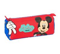 Safta Mickey Mouse Good Day - Portatodo con Cremallera y Compartimiento, Estuche Infantil, Estuche Niño, Ideal para Niños en Edad Escolar, Cómodo y Versátil, Calidad y Resistencia, 21x7x8 cm