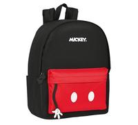 Safta MICKEY MOUSE Mickey Mood - Mochila para Portátil 14.1", Ideal para Jóvenes de Diferentes Edades, Cómoda y Versátil, Calidad y Resistencia, 31x16x40 cm, Color Negro y rojo