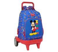 Safta MICKEY MOUSE TODAY - Mochila Grande con Ruedas, Compact Evolución, Extraíble, Ideal para Niños de Diferentes Edades, Cómoda y Versátil, Calidad y Resistencia, 33x22x45 cm