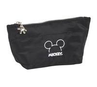 Safta Mickey Teen Mood - Neceser Escolar Infantil con Porta Maquillaje, Neceser, Ideal para Diferentes Edades, Cómodo y Versátil, Calidad y Resistencia, 23x8x12 cm, Color Negro