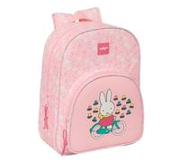 Safta MIFFY FLORES - Mochila Escolar Infantil Animada, Mochila Niño, Mochila Infantil, Adaptable a Carro, Ideal para Niños en Edad Escolar, Cómoda y Versátil, Calidad y Resistencia, 26x11x34 cm