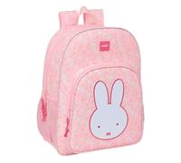 Safta Mochila escolar MIFFY FLORES – Adaptable a carro, cómoda y resistente, 33x14x42 cm