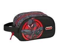 Safta MILES MORALES - Neceser Escolar Infantil Mediano con Asa, Neceser Infantil, Adaptable a Carro, Fácil Limpieza, Cómodo y Versátil, Calidad y Resistencia, 26x12x15 cm