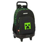 Safta Minecraft TNT - Mochila Grande con Ruedas, Compacta, Extraíble, Ideal para Niños de Diferentes Edades, Cómoda y Versátil, Calidad y Resistencia, 33x22x45 cm