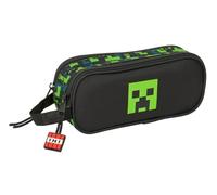 Safta Minecraft TNT - Portatodo Doble Niño, Estuche Infantil, Estuche Niño, Ideal para Niños en Edad Escolar, Cómodo y Versátil, Calidad y Resistencia, 21x6x8 cm