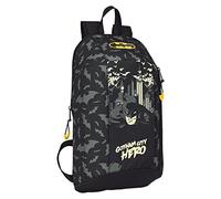 Safta Mini mochila Batman Hero – Bolsillo vertical 22x39x10 cm Unisex niños Multicolor Estándar