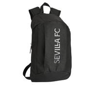 Safta | Mini Mochila Escolar Sevilla FC Teen con Cremallera Vertical, Espalda y Hombreras Ergonómicas Acolchadas, Bolsillo Frontal Vertical con Cremallera, Asa Superior, Medidas 22x10x39 cm