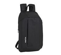 Mochila Mini Casual SAFTA Negro 22 x 39 x 10 cm.
