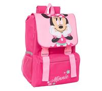 MINNIE MOUSE - Mochila Infantil, Extensible, Fácil Limpieza, Ideal para Niños de Diferentes Edades, Cómoda y Versátil, Calidad y Resistencia, 28.5x15x41 cm