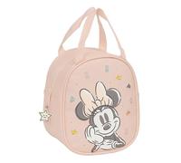 Safta MINNIE MOUSE BABY - Bolso Portameriendas, Portatodo, Calidad y Máxima Resistencia, Porta Comida, Recreo, 19x14x22 cm, Color Rosa claro