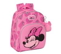 Safta MINNIE MOUSE LOVING - Mochila Infantil, Ideal para Niños de Diferentes Edades, Cómoda y Versátil, Calidad y Resistencia, 28x10x34 cm, Color Rosa