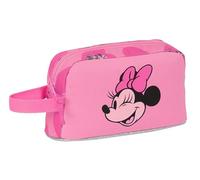 Safta Minnie Mouse Loving - Porta Desayunos Térmico, Termo, Portatodo, Calidad y Máxima Resistencia, Porta Comida, Recreo, 21.5x6.5x12 cm, Color Rosa