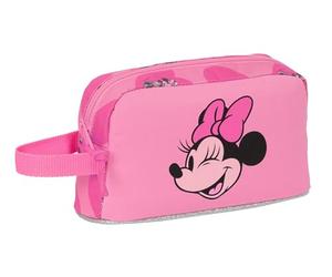 Safta Minnie Mouse Loving - Porta Desayunos Térmico, Termo, Portatodo, Calidad y Máxima Resistencia, Porta Comida, Recreo, 21.5x6.5x12 cm, Color Rosa
