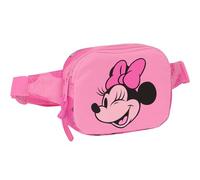 Safta Minnie Mouse Loving - Riñonera Infantil Niño, Ideal para Jóvenes y Niños de Diferentes Edades, Cómoda y Versátil, Calidad y Resistencia, 14x4x11 cm, Color Rosa